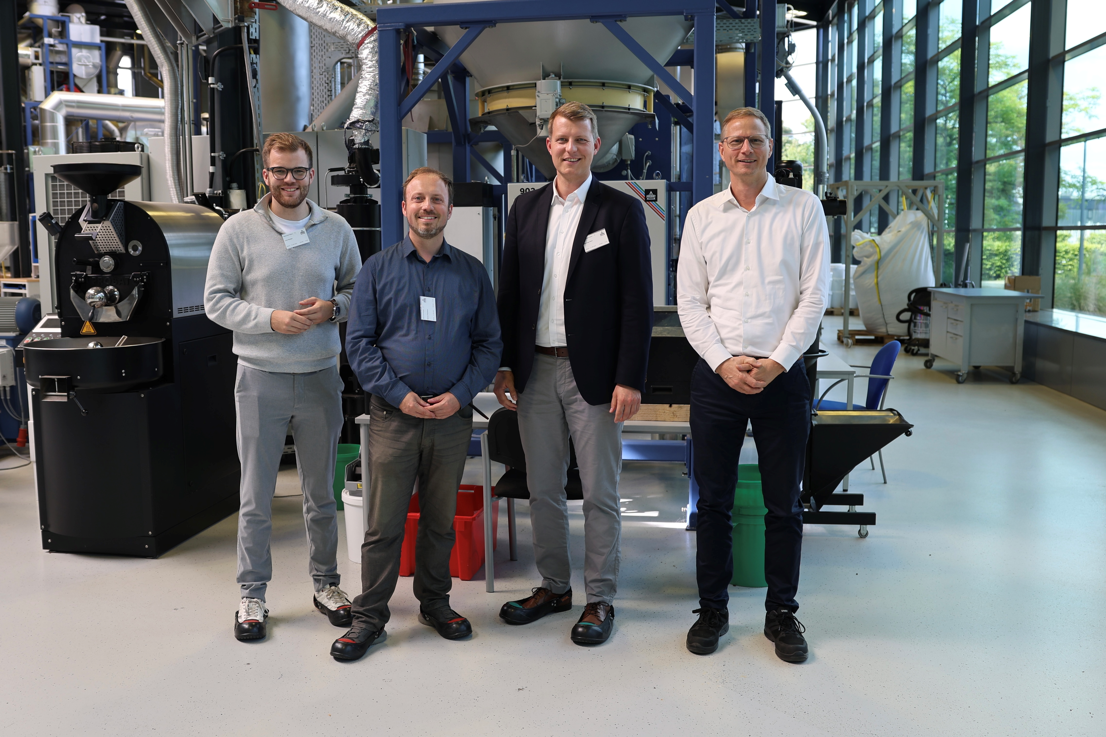 (v.l.n.r.: Luca Kersjes, Marius Plückthun, Henning Höne, Christian Thimm, Foto: Yannick Breitsch)