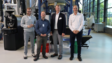 (v.l.n.r.: Luca Kersjes, Marius Plückthun, Henning Höne, Christian Thimm, Foto: Yannick Breitsch)